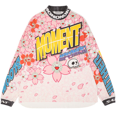 mononoke・made - SAKURA L/S-T-SHIRT WIDE - WHITE - LONGSLEEVE - cherry fukuoka