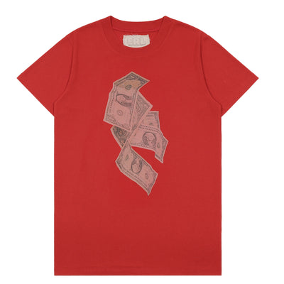 ERL - MONEY TEE - RED - T-SHIRT - cherry fukuoka