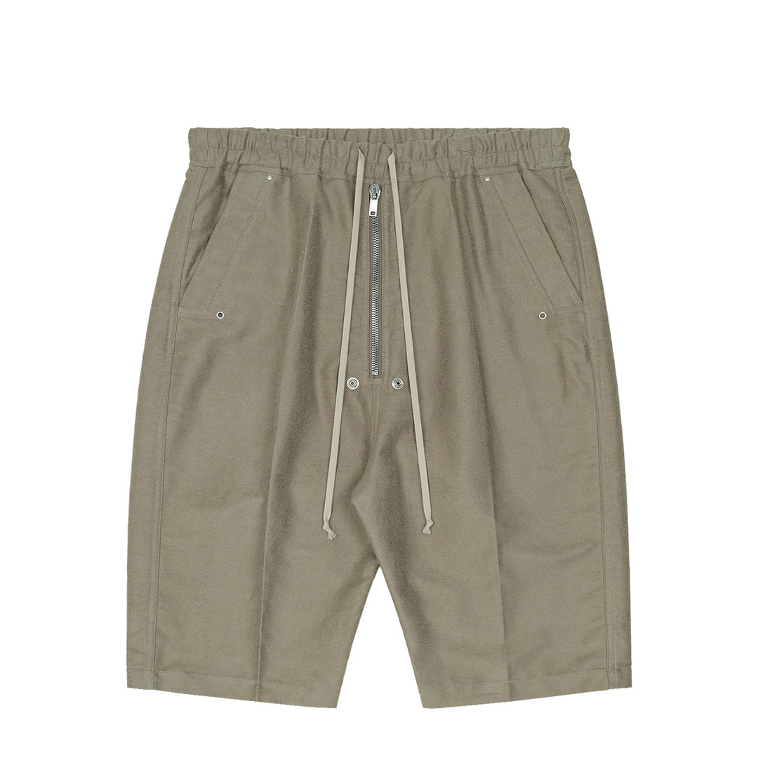 Rick Owens - TOWER F/W 26 HEIZER SHORTS DUST Half Shorts | cherry