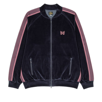 Needles - RIB COLLAR TRACK JACKET -NAVY - TRACK JACKET - cherry fukuoka