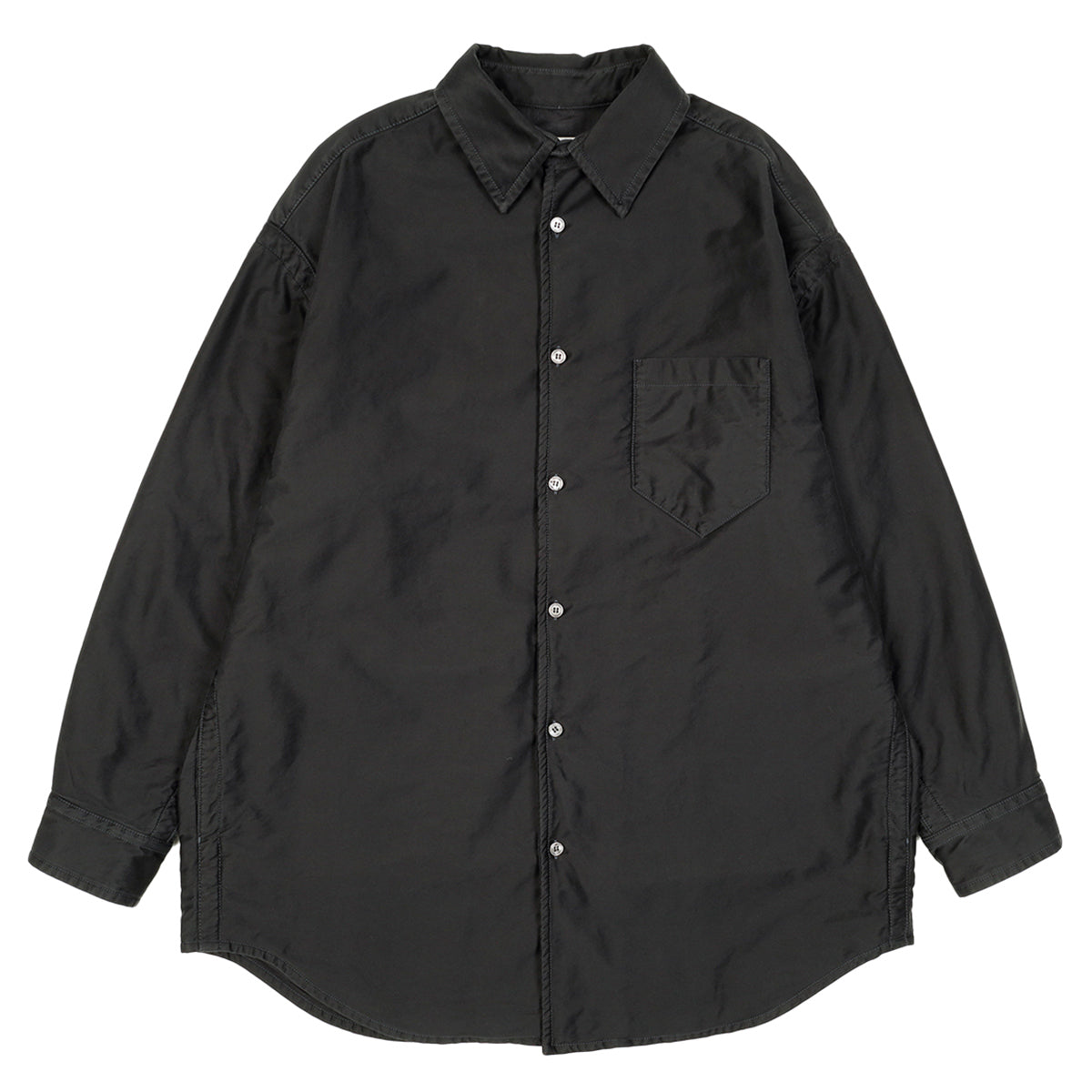 PADDED SATIN COTTON SHIRT