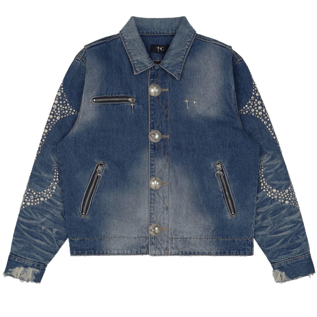 IRON STEEL FOCUS DENIM JACKET - cherry fukuoka - THUG CLUB - JACKET