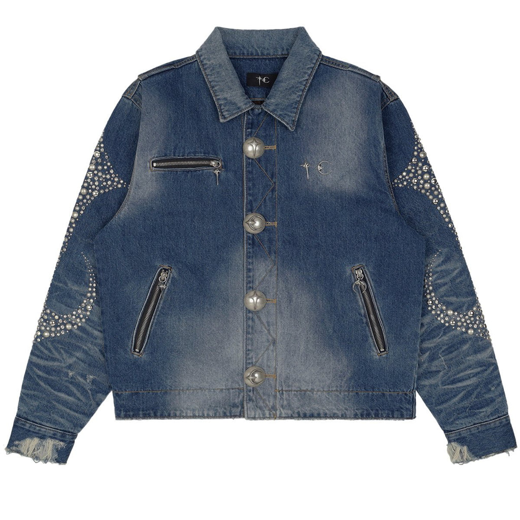 Thug Club (サグ クラブ) - IRON STEEL FOCUS DENIM JACKET BLUE