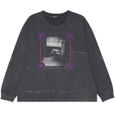 BATHROOM STALL LS T-SHIRT