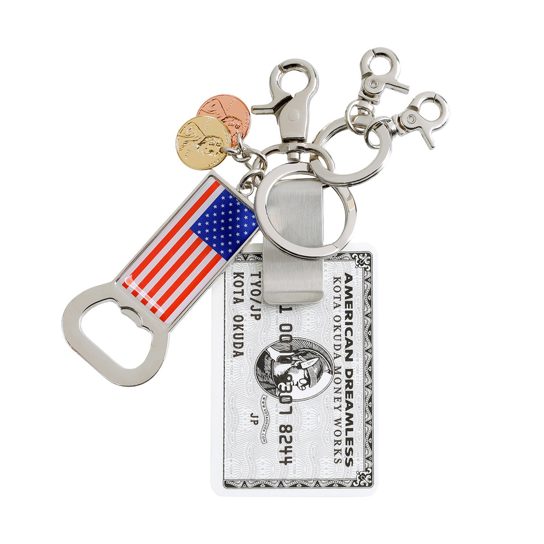 KOTA OKUDA　MONEY CLIP KEYRING KOTA OKUDA ​​- MONEY CLIP KEYRING WHITE | Available at cherry