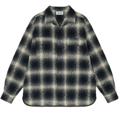 KOZABURO - BOXY FIT FLAP POCKET SHIRTS - BLACK - SHIRT - cherry fukuoka