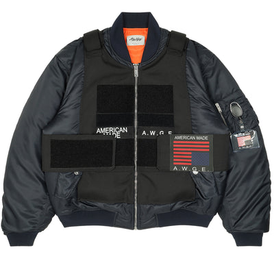 Mowalola - GRAFFITI BOMBER Bomber Jacket | cherry official online