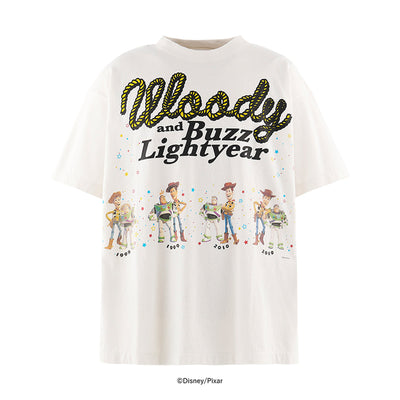 SAINT M×××××× × PIXAR - SMC93 Woody&Buzz PIXAR_SS T-SHIRT - WHITE - T-SGIRT - cherry fukuoka