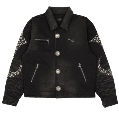 IRON STEEL FOCUS DENIM JACKET - cherry fukuoka - THUG CLUB - JACKET