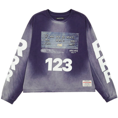 RRR123 - RICH CVA LONG SLEEVE - FADED BLUE - cherry fukuoka