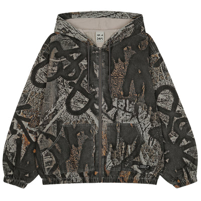 P.A.M. - MURUS HOODED WORK JACKET - MULTI - JACKET - cherry fukuoka
