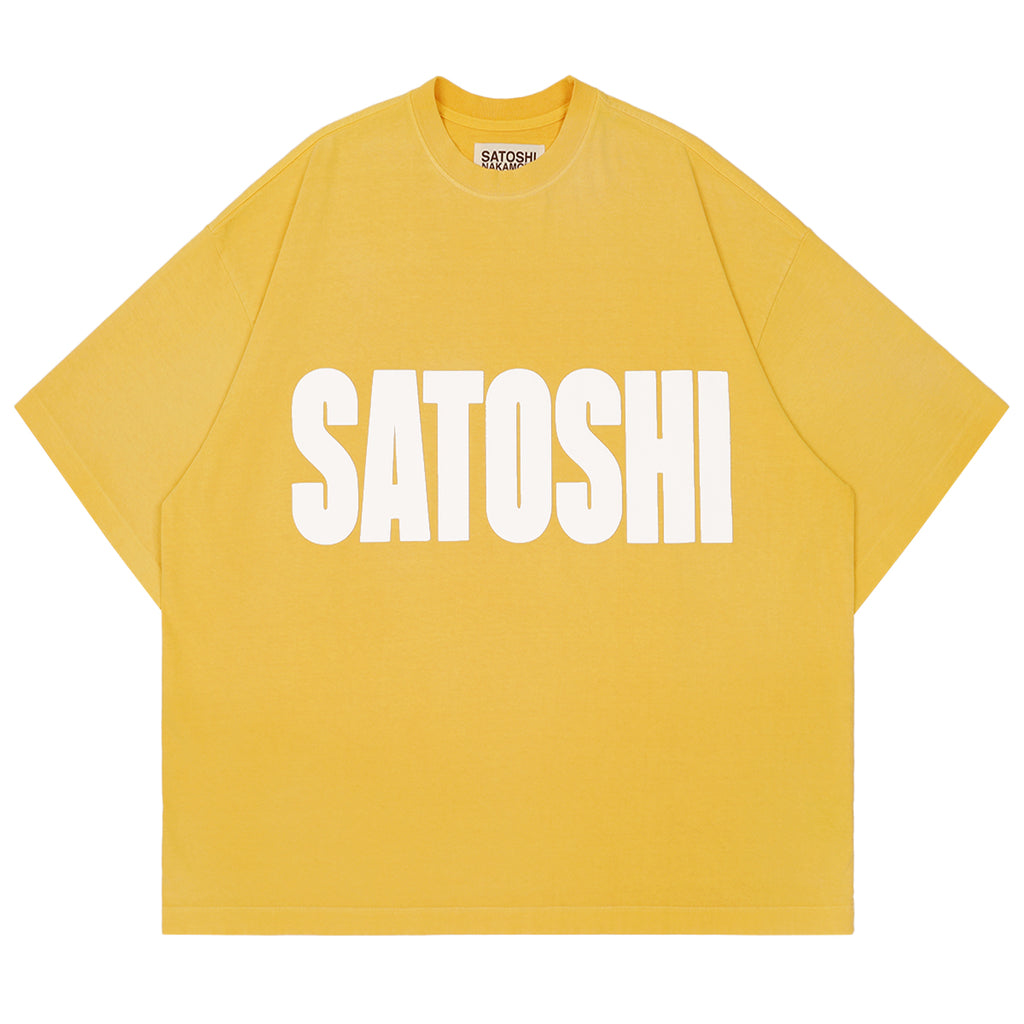 トップス Takashi Masutomo SATOSHI NAKAMOTO (サトシナカモト) - IMPACT LOGO TEE YELLOW Tシャツ