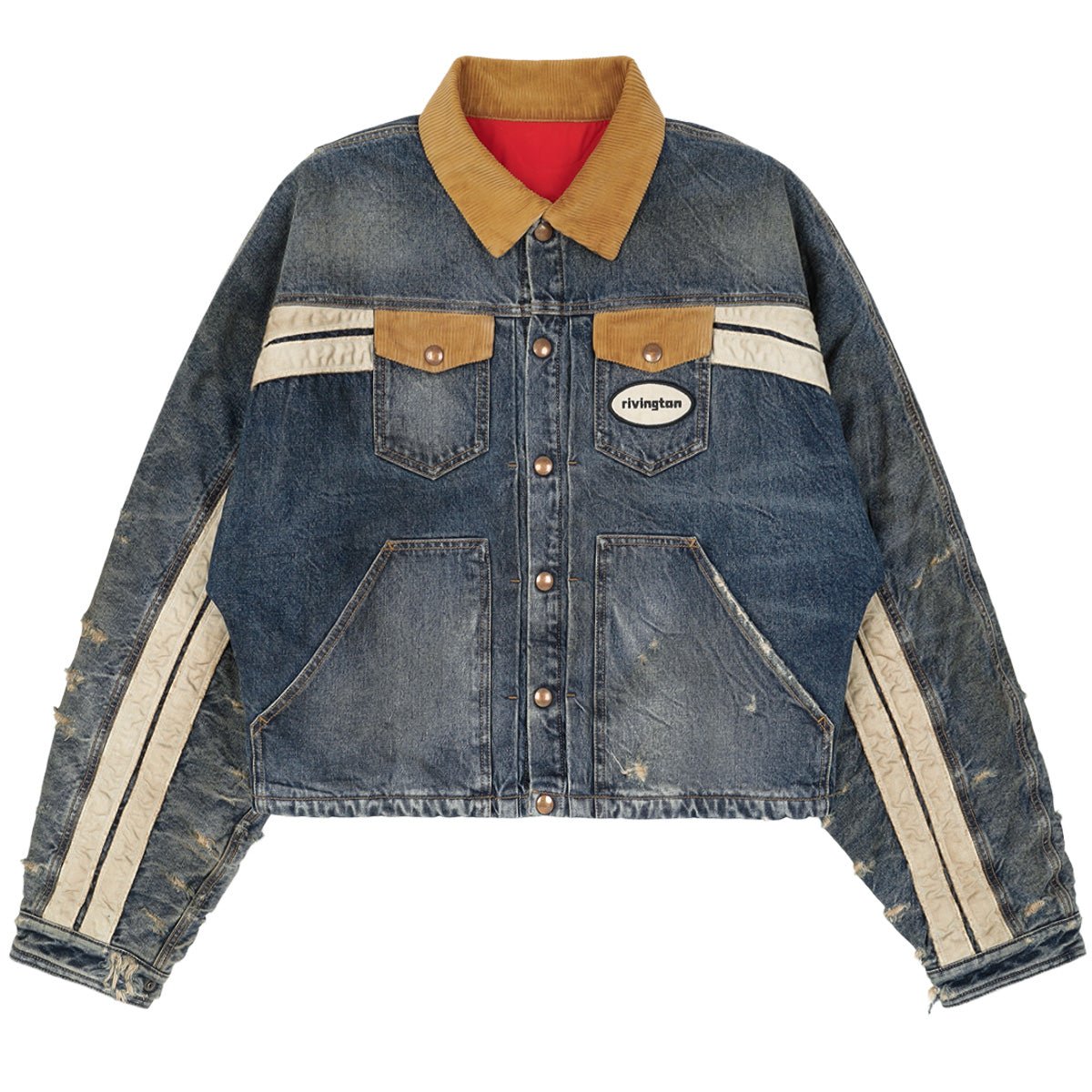 AMERICAN DENIM TRAPPIST TRUCKER - cherry fukuoka - RRR123 - JACKET