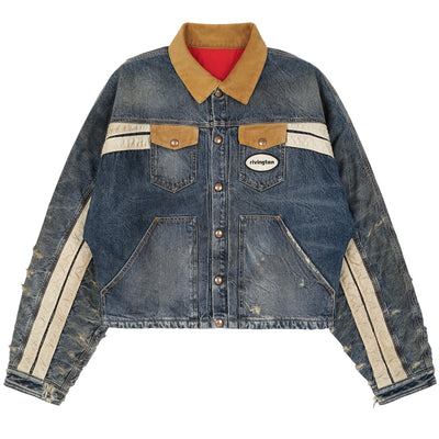 RRR123 - AMERICAN DENIM TRAPPIST TRUCKER - INDIGO - cherry fukuoka