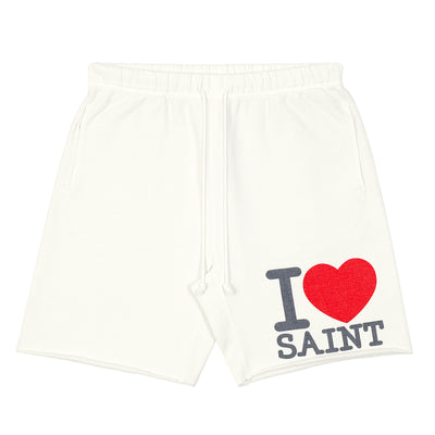 SM067 I LOVE SAINT SWEAT SHORTS