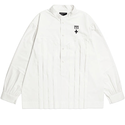 ENFANTS RICHES DÉPRIMÉS - POINT DE CROIX CHEMISE - WHITE - SHIRT - cherry  fukuoka