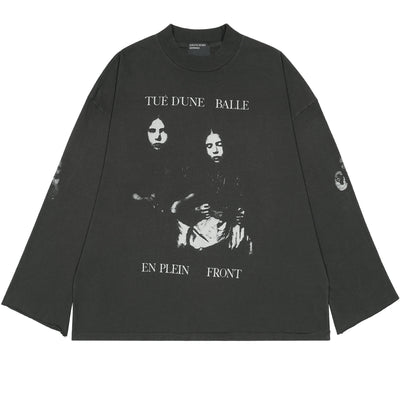 BALLETUE D'UNE MOCK NECK LS T-SHIRT