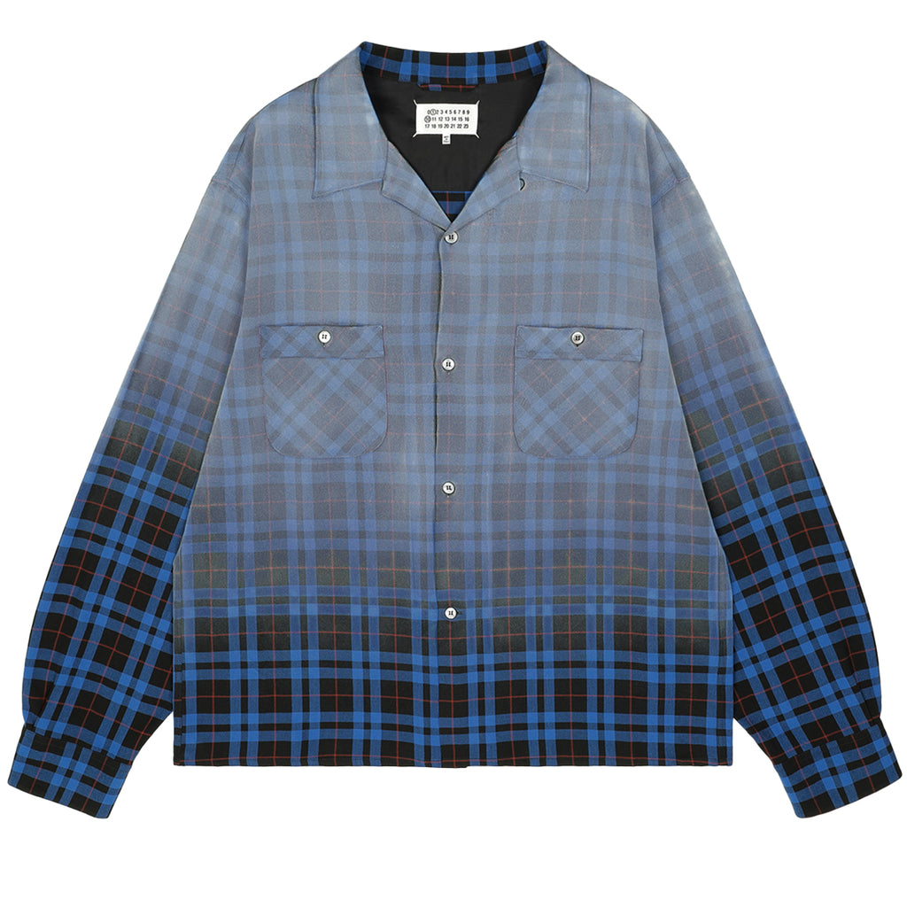 R13(アールサーティーン) - SHREDDED SEAM DROP NECK SHIRT