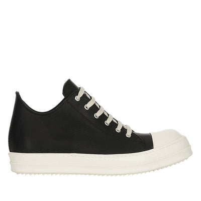 Rick Owens - TOWER F/W 26 LOW SNEAKS - BLACK/MILK/MILK - SHOES - cherry fukuoka