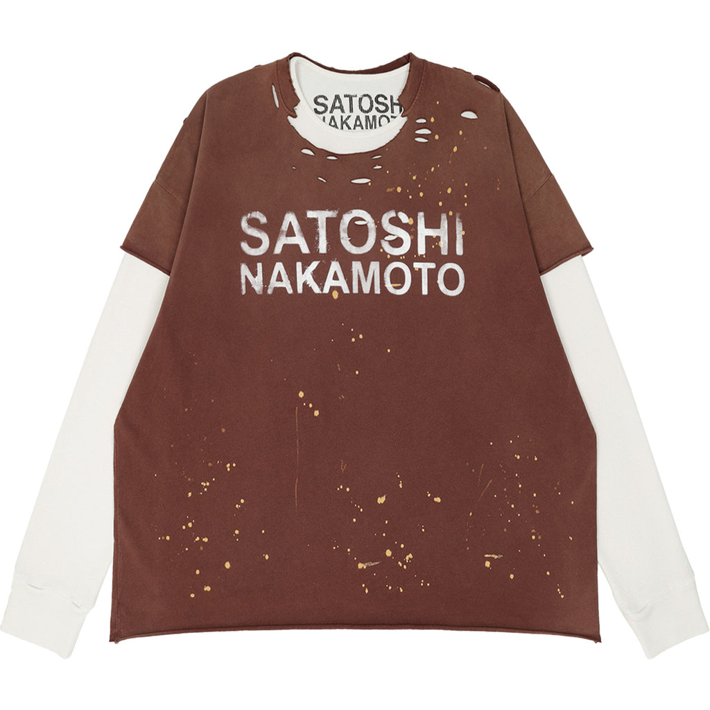 トップス SATOSHI NAKAMOTO LUKE TEE THERMAL SATOSHI NAKAMOTO - LUKE TEE THERMAL Crew Neck | cherry official