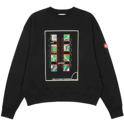 CAVEMPT - MD CHARGED CREW NECK - BLACK - cherry fukuoka