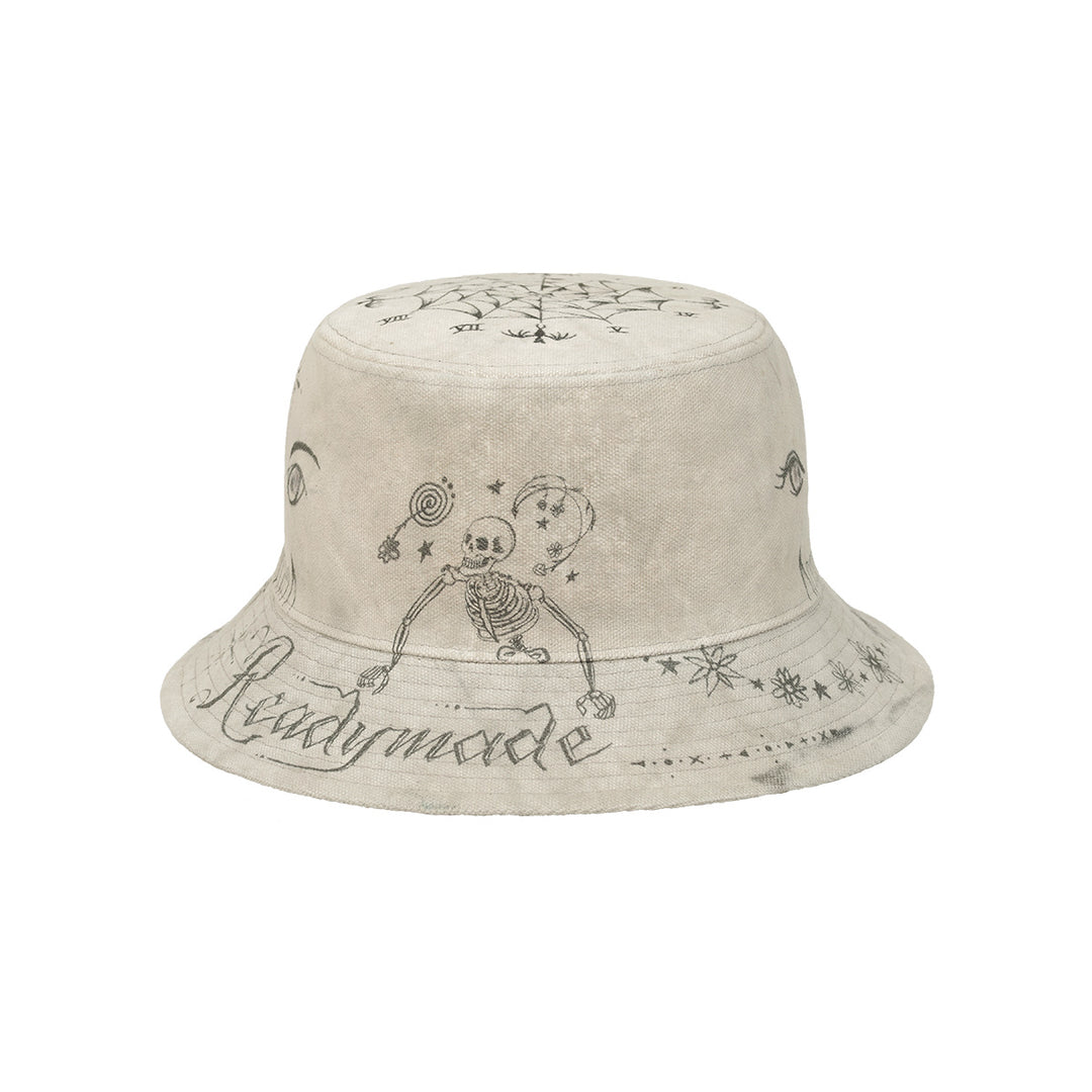 READYMADE (レディメイド) - Dr.Woo TATOO BUCKET HAT WHITE ハット | cherry オンライン通販サイト  – cherry fukuoka