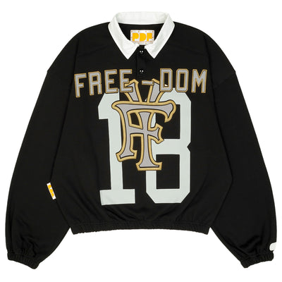 PDF - POLO SWTR - BLACK- LONG SLEEVE - cherry fukuoka
