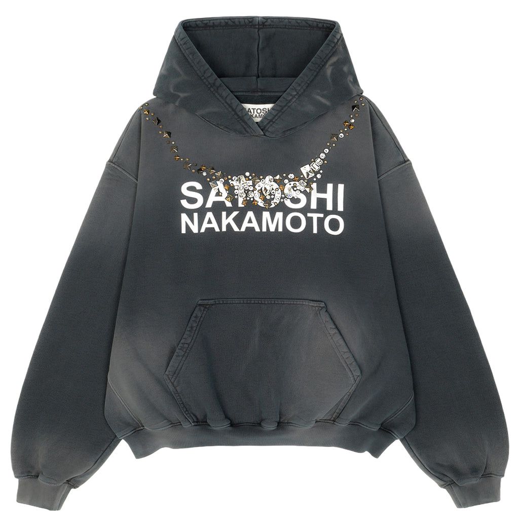 SATOSHI NAKAMOTO - NECKLACE HOODIE | cherry official online store