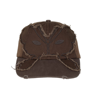 P.A.M. - ALIEN BUTTERFLY TONAL BASEBALL CAP - BROWN - CAP - cherry fukuoka