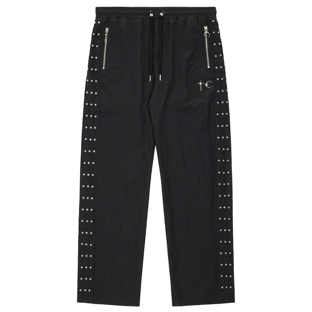 サグクラブ スタッズパンツ Thug Club (サグ クラブ) - TRIPLE LINE STUD TRACK PANTS パンツ