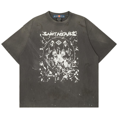 ©SAINT M×××××× × blackmeans®️ SMC50 SAINT MEANS BKM_SS - BLACK -  T-SHIRT - cherry fukuoka