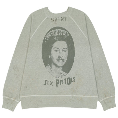 SEX PISTOLS × ©SAINT M××××××<br> SMC23 QUEEN SP_CREW NECK SWEAT