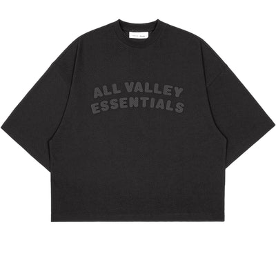 ESSENTIALS - SPORT MESH MERCH TEE - VINTAGE BLACK - T-SHIRT - cherry fukuoka