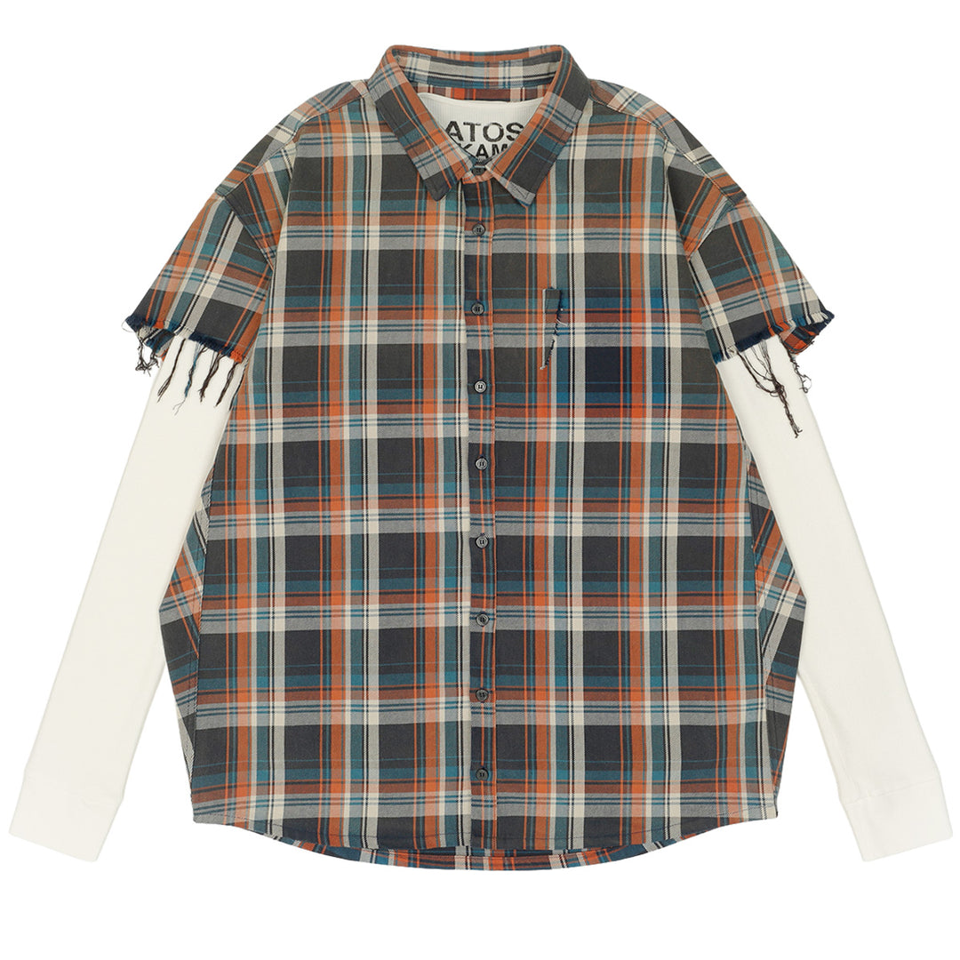 LES SIX(レ・シス) - BIAS MEGA FLANNEL GRAY シャツ | cherry