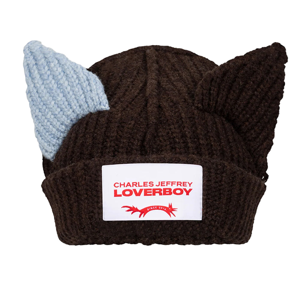 CHARLES JEFFREY LOVERBOY - SUPERSIZED CHUNKY EARS BEANIE BLACK