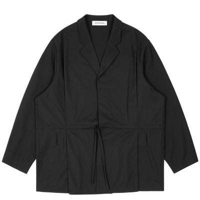 KIKO KOSTADINOV - LAAN GATHERED BLAZER - CROW BLACK - BLAZER - cherry fukuoka