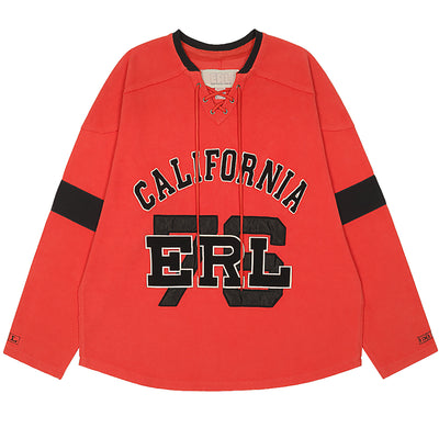 ERL - CALIFORNIA HOCKEY JERSEY - RED - SWEAT - cherry fukuoka 