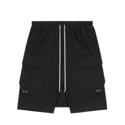 Rick Owens - TOWER F/W 26 CARGO PODS - BLACK - PANTS - cherry fukuoka