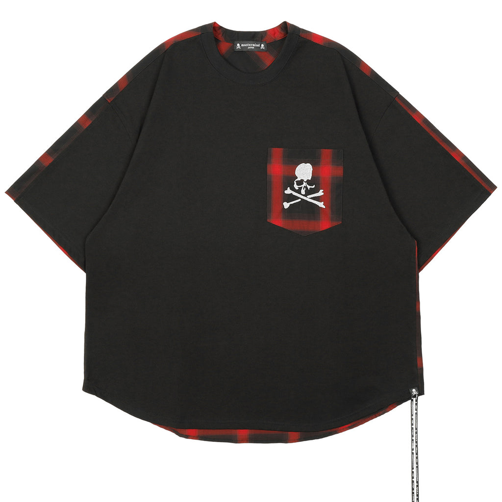 Thug Club (サグ クラブ) - TRIBAL TREE SLEEVE TEE BLACK/RED Tシャツ 