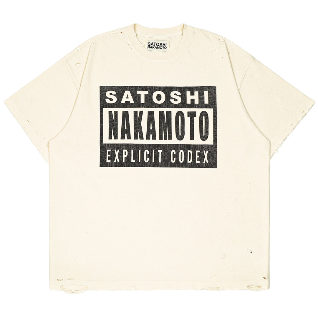 SATOSHI NAKAMOTO (サトシナカモト) - EXPLICIT CODEX TEE Tシャツ