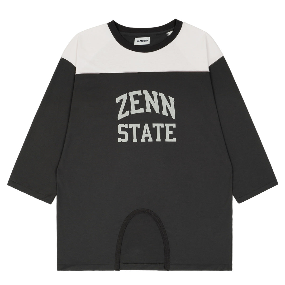 ZENN STATE COLLEGE PRINT QUARTER SLEEVE T-SHIRT