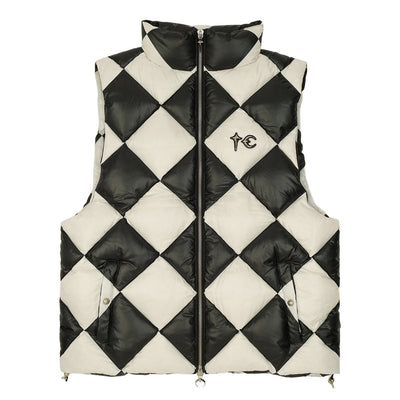 CHECKMATE PUFFER VEST - cherry fukuoka - THUG CLUB - VEST