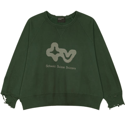 S.S.S. TV RAGLAN CREWNECK SWEATSHIRT