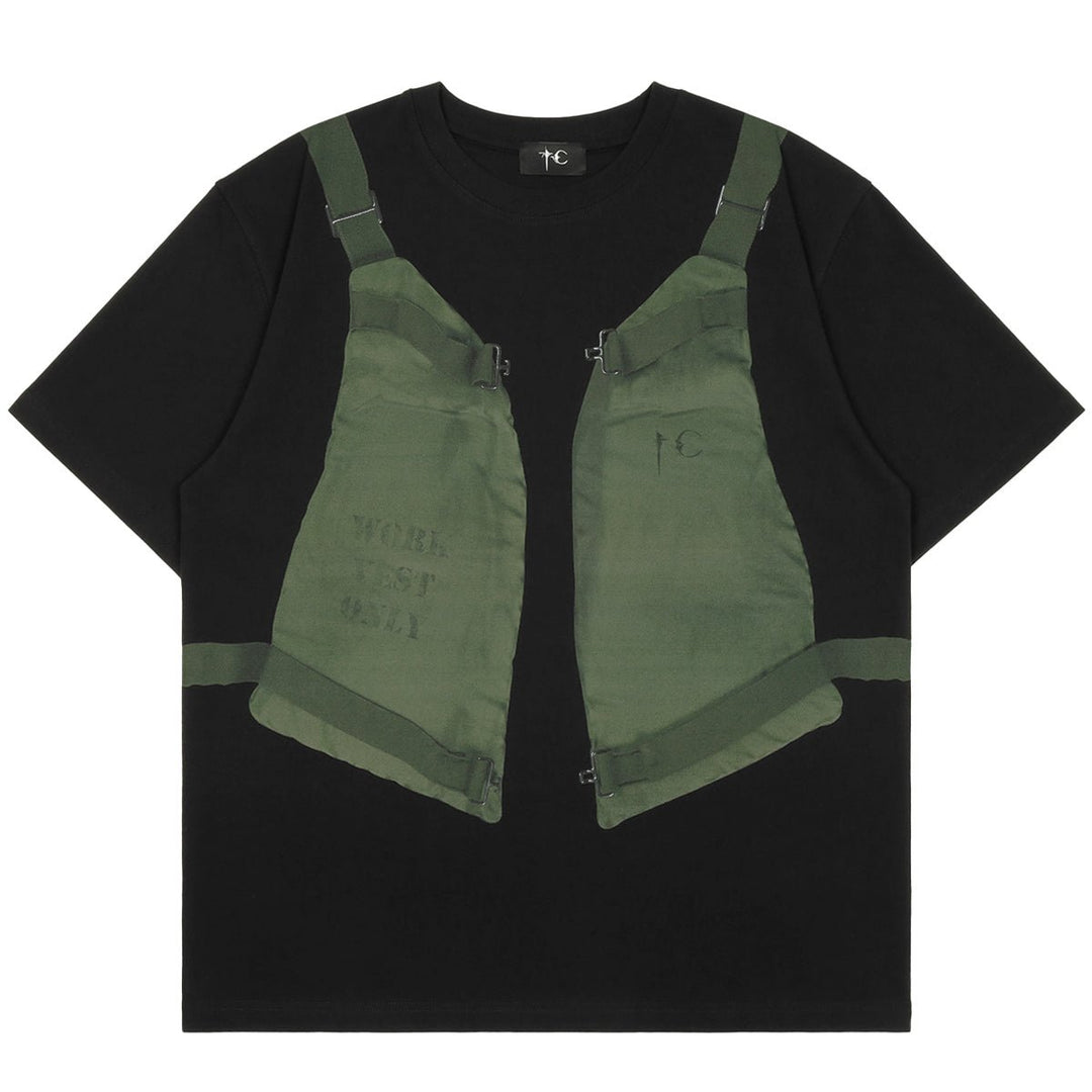 Thug Club (サグ クラブ) - TC WORK VEST T-SHIRT Tシャツ| cherry