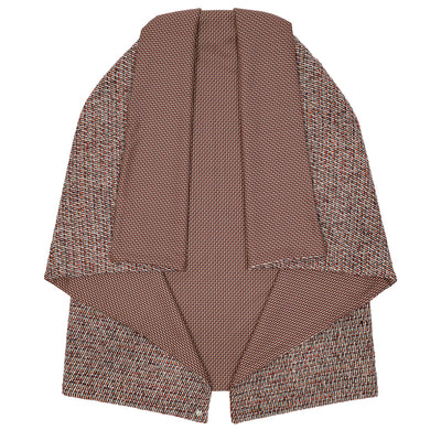 BLESS - CARPETLINING DOUBLE - RED ZICKZACK/RED WOOD - MUFFLER SCARF - cherry fukuoka
