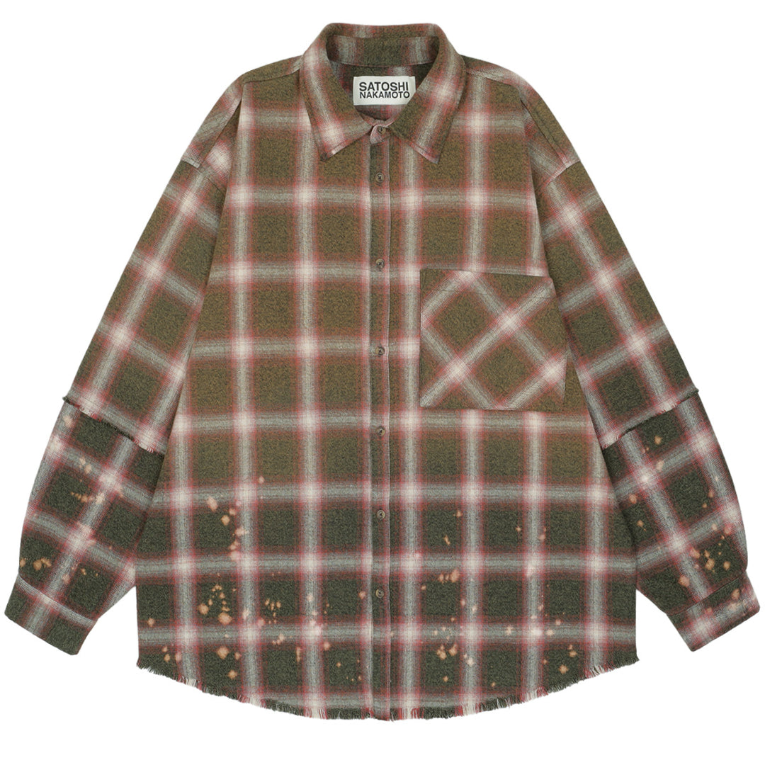 SATOSHI NAKAMOTO (サトシナカモト) - PATCHWORK FLANNEL シャツ