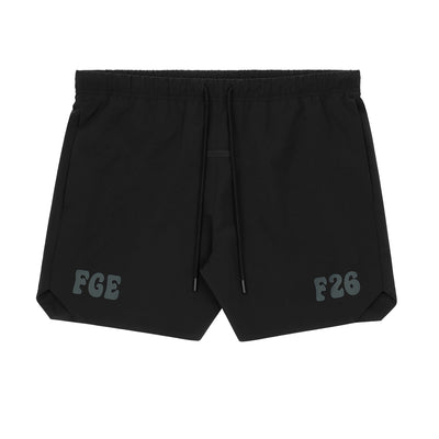 ESSENTIALS - GYM SHORT - VINTAGE BLACK - SHORTS - cherry fukuoka