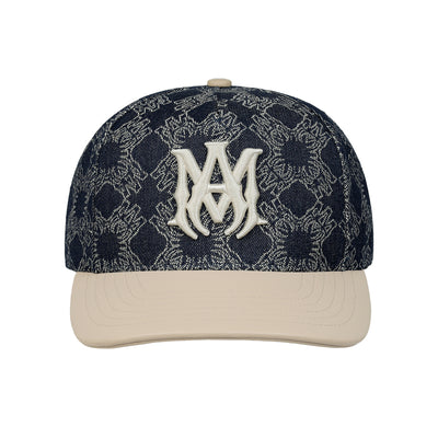 MA LEATHER BRIM DENIM HAT