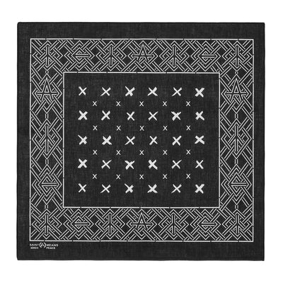 ©SAINT M×××××× × blackmeans®️ - SMC61 CROSS BKM_BANDANA - BLACK - BANDANA - cherry fukuoka