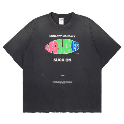 ©SAINT M×××××× × MADSAKI SMC73 SUCK ON MDS_SS T-SHIRT - BLACK - cherry fukuoka